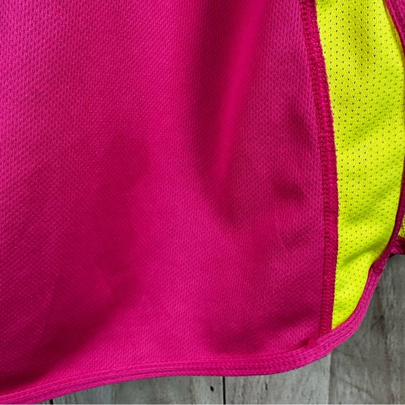 Nike Dri-Fit Women's Vibrant Pink and Yellow Tank Top - Picture 6 of 6